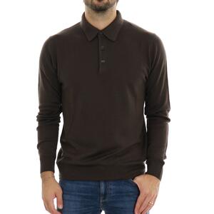 POLO IN MAGLIA MARRONE